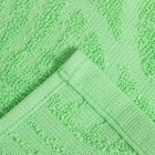Полотенце махровое "Волна", размер 50х90 см, 300 гр/м2, цвет светло-зелёный - Фото 3
