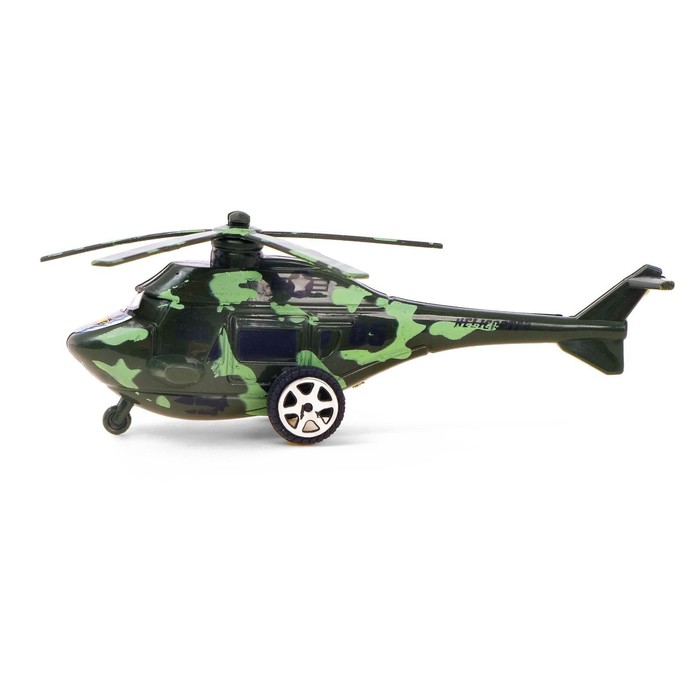 Вертолёт инерционный, цвета МИКС - фото 1905344625