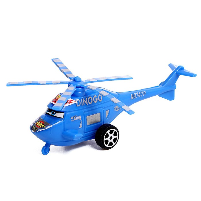 Вертолёт инерционный, цвета МИКС - фото 1905344637