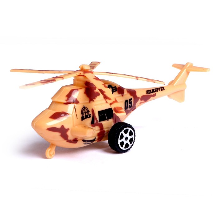 Вертолёт инерционный, цвета МИКС - фото 1905344632