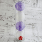 Набор шаров пластик d-10 см, 4 шт "Волшебство" белый фиолетовый - Фото 2