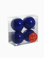 Ёлочные игрушки «Глянец», шары новогодние, набор 4 шт., d=6 см, синий - Фото 6