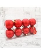 Ёлочные игрушки «Глянец», шары новогодние, d=8 см, набор 8 шт., красный - Фото 4