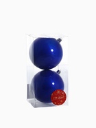 Ёлочные игрушки «Глянец», шары новогодние, набор 2 шт., d=10 см, синий - Фото 6