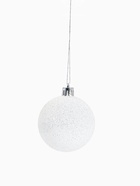 Ёлочные игрушки «Блестящая дымка», шары новогодние, пластик, набор d=6 см, 12 шт., белый - Фото 4