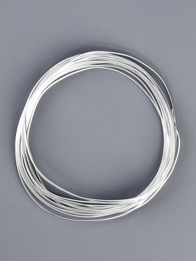 Проволока алюминиевая для поделок и декорирования, 5 м, d=1 мм, серебристая