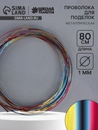 Проволока металлическая для поделок и декорирования, 5 шт. по 80 см, d=1 мм, МИКС - Фото 1