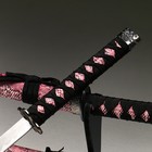 Макет оружия «Сувенирные катаны на подставке 2в1. Змея бордо», подарочный набор, ножны кожзам, 47 см; 71 см - Фото 6