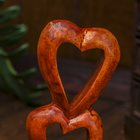 Сувенир дерево "Два сердца" коричневый цвет 20х9х3 см - Фото 5