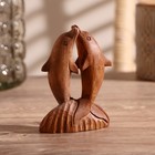 Сувенир «Два дельфина», 10×7×3 см, дерево, цв. коричневый - Фото 3