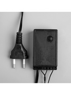 Гирлянда «Нить» 10 м с насадками «Шарики 1.5 см», IP44, тёмная нить, 100 LED, свечение фиолетовое, 8 режимов, 220 В 185546 - фото 319933914