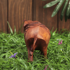 Сувенир дерево "Слон" резной коричневый цвет 10х14х6 см - Фото 4