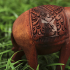 Сувенир дерево "Слон" резной коричневый цвет 10х14х6 см - Фото 5