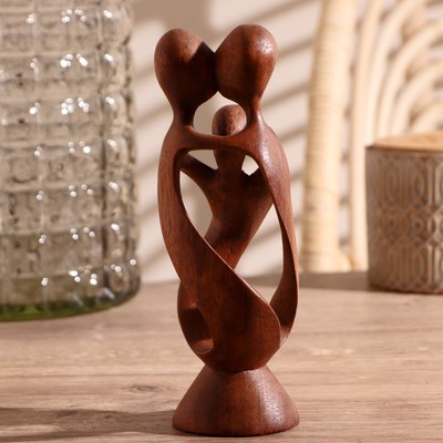 Сувенир «Семья», 20×6×6 см, дерево, коричневый