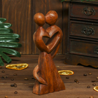 Сувенир дерево "Узы брака" коричневый цвет 20х9х3 см - фото 809204767