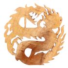 Панно декоративное "Дракон с символом Инь-Ян" 20х20х2 см - Фото 3