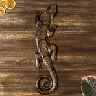 Панно «Геккон», 50×13×1 см, дерево - Фото 1