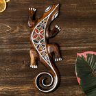 Панно «Геккон», 31×11×1 см, дерево - Фото 1