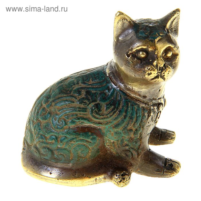 Сувенир бронза "Кошка" 5х5х3,5 см - Фото 1