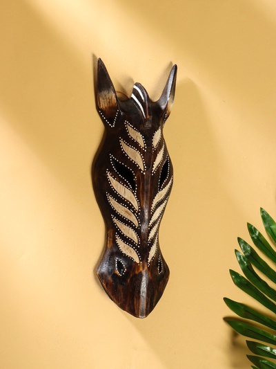 Маска «Зебра», 30×10.5×5 см, дерево