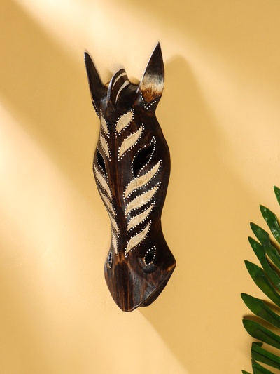 Маска «Зебра», 30×10.5×5 см, дерево