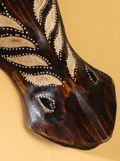 Маска «Зебра», 30×10.5×5 см, дерево