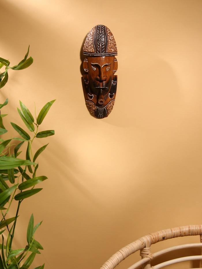 Маска «Абориген», 34×12×5.5 см, дерево - Фото 1