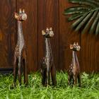 Сувенир "Жирафы" дерево (набор 3 шт) 24х20х5 см - Фото 2