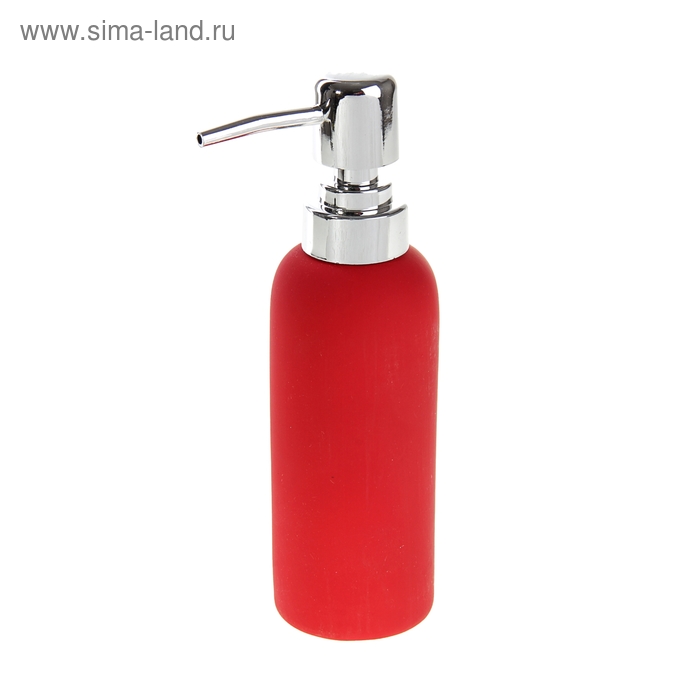Дозатор для жидкого мыла "Классика", цвет красный - Фото 1