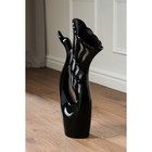 Ваза керамическая "Лебедь", напольная, чёрная, 51 см, микс - Фото 2