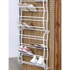 Обувница надверная, 12 ярусов (на 36 пар обуви), 50×18×183 см, цвет белый - Фото 3