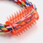 Игрушка канатная «Восьмерка с зубочисткой», тренировочная, до 27 см, до 140 г, цвет МИКС - фото 67922601