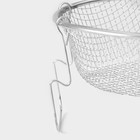 Фритюрница Доляна, d=20 см, нержавеющая сталь, серебристая - Фото 3