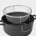 Фритюрница Доляна, d=20 см, нержавеющая сталь, серебристая - Фото 5