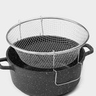 Фритюрница Доляна, d=24 см, цвет серебристый - Фото 3