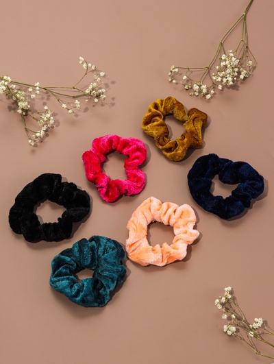 Резинка для волос «Бархат», яркость, МИКС