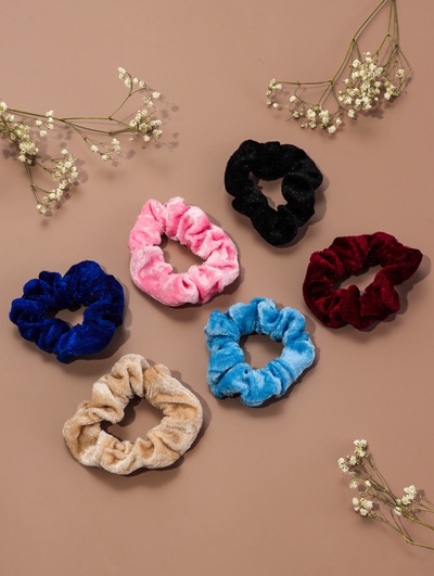 Резинка для волос «Бархат», яркость, МИКС