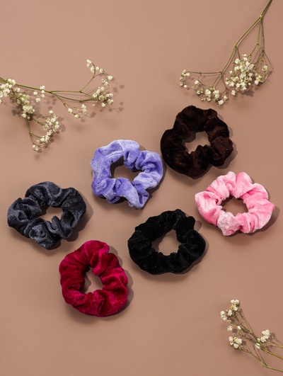 Резинка для волос «Бархат», яркость, МИКС