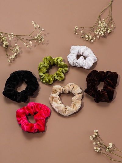 Резинка для волос «Бархат», яркость, МИКС