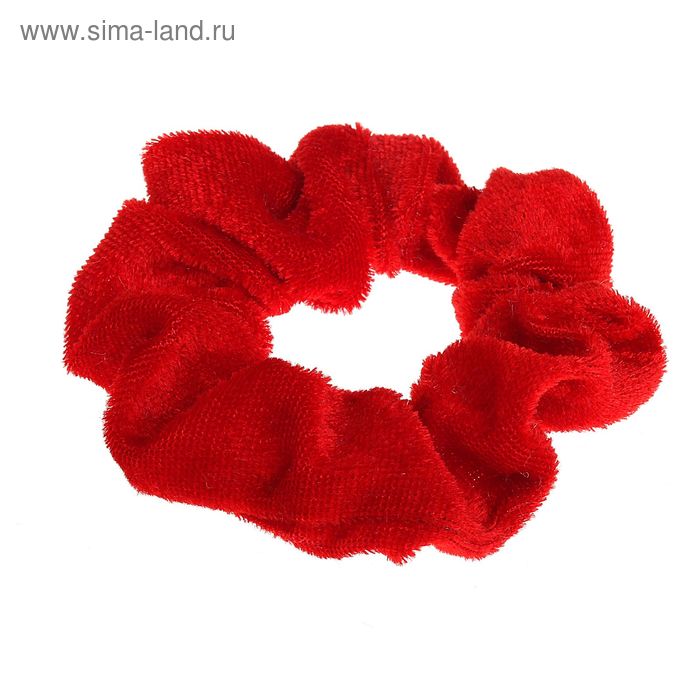 резинка для волос бархат яркость большая - Фото 1