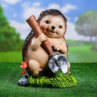 Садовая фигура из полистоуна «Ёж с лопатой», 31×22×22 см - Фото 13