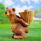 Садовая фигура "Медведь с корзиной" 30х23х30см - Фото 2