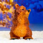 Садовая фигура "Медведь с корзиной" 30х23х30см - Фото 6