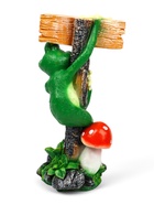 Садовая фигура из полистоуна «Лягушка с табличкой ПРИВЕТ», 50×14×24 см - Фото 6