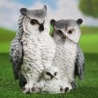 Садовая фигура "Совы семья" 14х20х22см - Фото 1