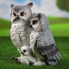 Садовая фигура "Совы семья" 14х20х22см - Фото 2