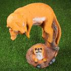 Садовая фигура из полистоуна «Сурикат на ветке», 14×26×34 см - Фото 3