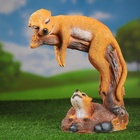Садовая фигура из полистоуна «Сурикат на ветке», 14×26×34 см - Фото 3