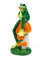 Садовая фигура из полистоуна «Лягушка с бабочкой», 39×14×14 см - Фото 8