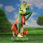 Садовая фигура из полистоуна «Лягушка с бабочкой», 39×14×14 см - Фото 11